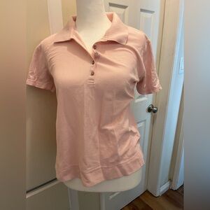 Pink Collared Short Sleeve Polo Shirt